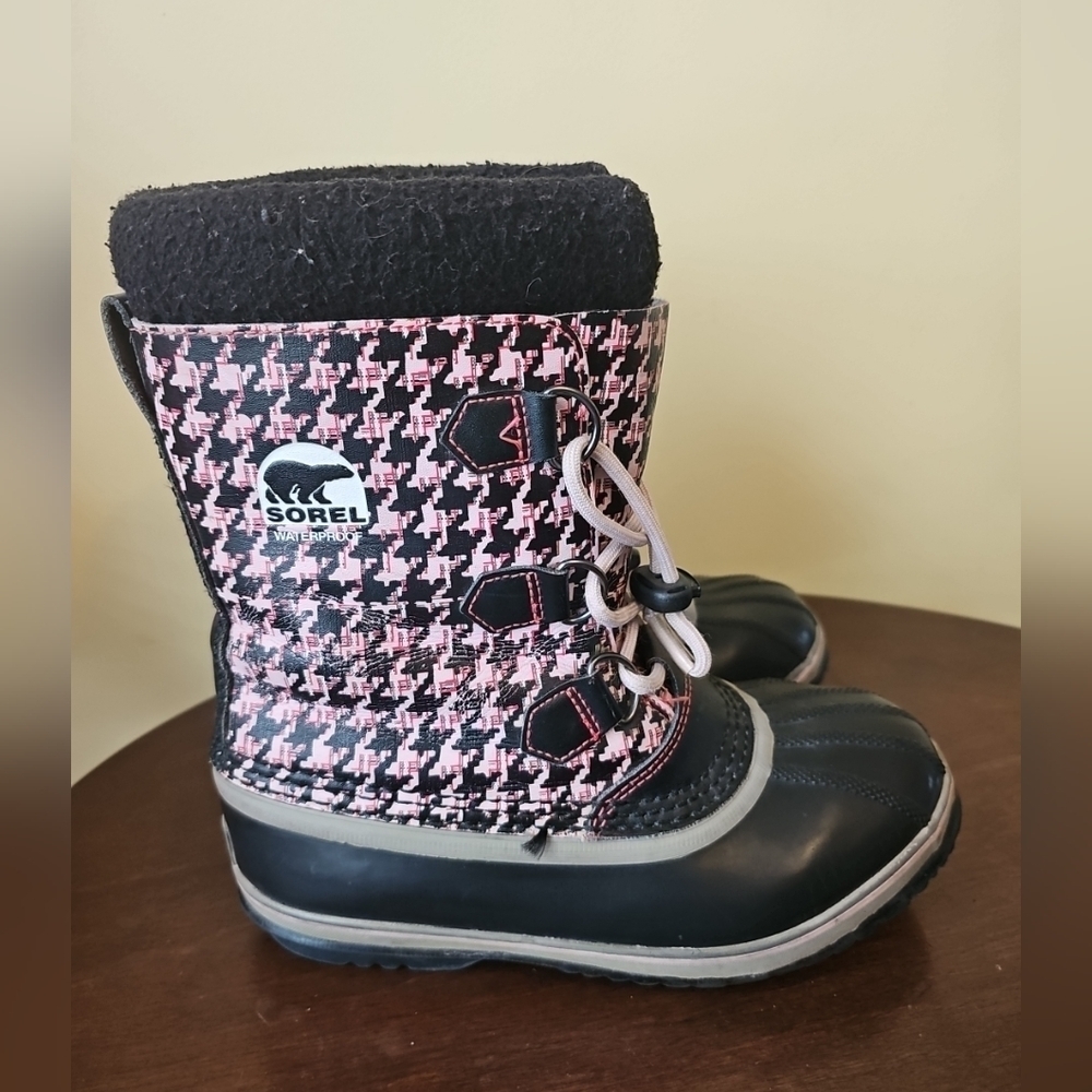 SOREL Women's‎ Tivoli Multi-color Houndstooth Winter Snow Boots US 6
